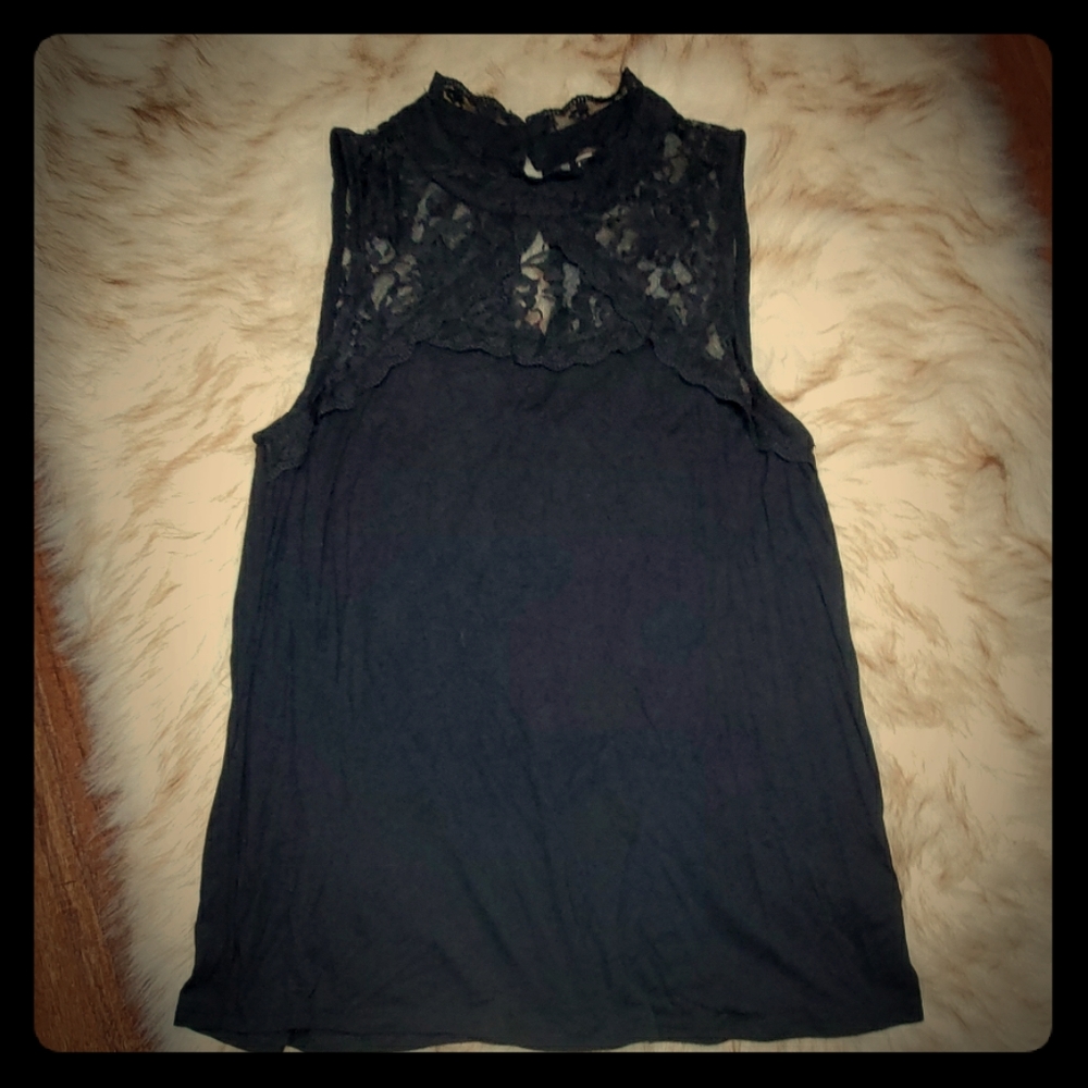 Black Sleeveless Blouse